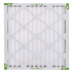 Ace 15 in. W X 20 in. H X 1 in. D Synthetic 8 MERV Pleated Air Filter 1 Pk