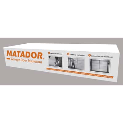 Matador 21 In W X 55 In L 4 8 Garage Door Insulation Kit Batt 49 Sq Ft Ace Hardware