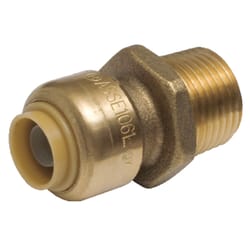 SharkBite 3/8 in. Push X 1/2 in. D MPT Brass Connector