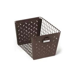 Spectrum Macklin 12.75 in. L X 9.5 in. W X 8 in. H Brown Storage Basket