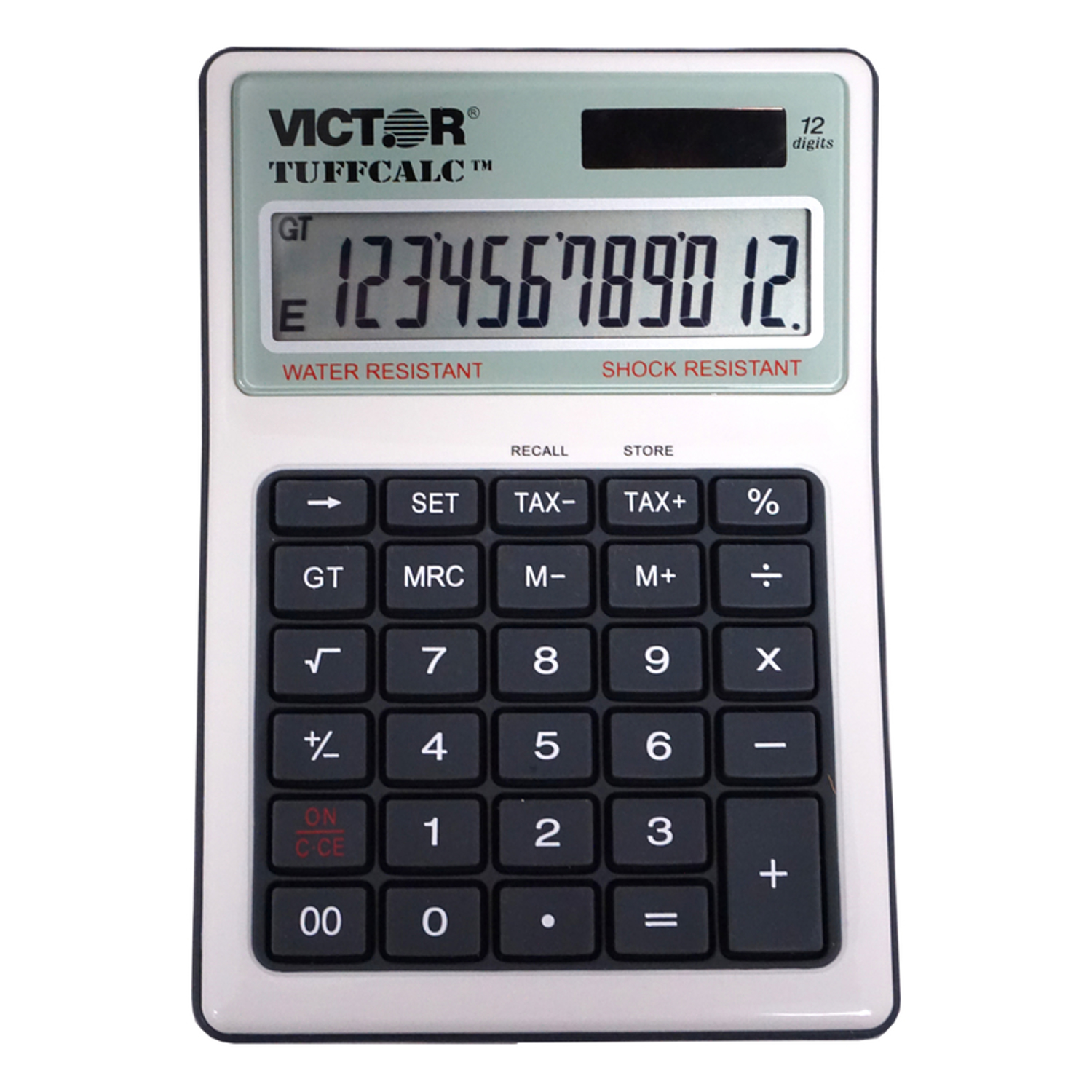 Photos - Calculator Victor Tuffcalc Silver 12 digit Solar Powered Washable Scientific Calculat 