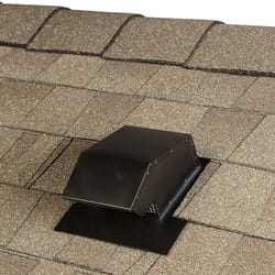 GAF Master Flow 11 in. L Galvanized Black Steel Goose Neck Vent