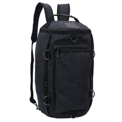 Mad Man Black Duffle Bag 19 in. H X 10 in. W