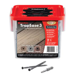 FastenMaster TrapEase No. 20 X 2-1/2 in. L Winchester Gray Torx Ttap Star Head Composite Deck Screws