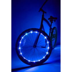 Brightz Wheel Brightz Blue LED Bike Accessory ABS Plastics, Polyurethane, Silicone/Rubber, Iron, Ele