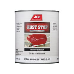 Ace Rust Stop Indoor/Outdoor Gloss Tint Base Mid Tone Base Oil-Based Enamel Rust Preventative Paint
