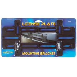 Custom Accessories Black Plastic License Plate Mounting Bracket