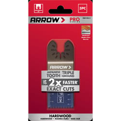 Arrow Pro 1-5/16 in. High Carbon Steel Semi-Circle Japanese Blade Hardwood 3 pc
