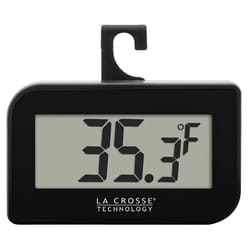 La Crosse Technology 140 deg Digital Thermometer 2.75 in. L X 0.05 in. W Black