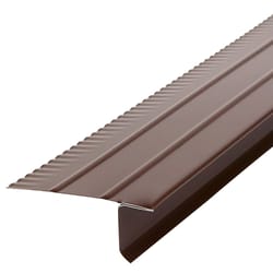 Amerimax 2.33 in. W X 10 ft. L Aluminum Overhanging Roof Drip Edge Brown