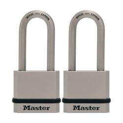 Master Lock Magnum 1-3/4 in. W Steel Dual Ball Bearing Locking Weather-Resistant Padlock