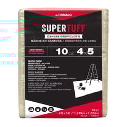 Trimaco SuperTuff 4 ft. W X 5 ft. L 10 oz Canvas Drop Cloth 1 pk