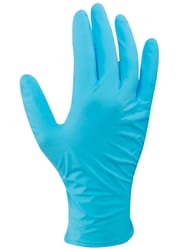 Soft Scrub Nitrile Disposable Gloves One Size Fits Most Blue Powder Free 10 pk