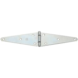 National Hardware 8 in. L Zinc-Plated Heavy Strap Hinge 1 pk