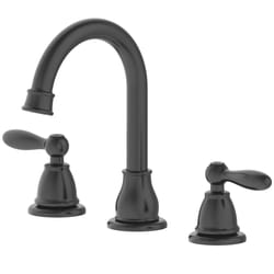 OakBrook Jennifer Matte Black Traditional Widespread Bathroom Sink Faucet 8 in.