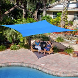 Coolaroo Polyethylene Square Shade Sail Canopy 12 ft. W X 12 ft. L