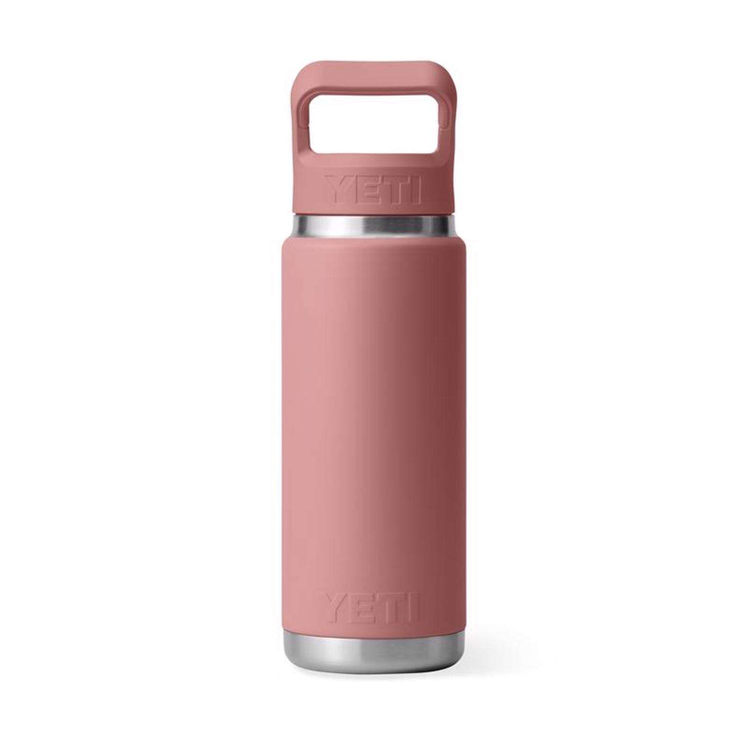 YETI Rambler 26 oz Sandstone Pink BPA Free Bottle with Straw