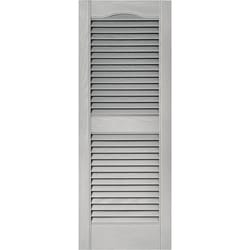 Builders Edge 39 in. H X 14.5 in. W paintable Louvered Vinyl Shutter 2 pk