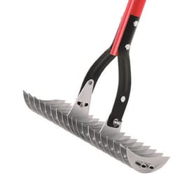 ACE 61 in. 19 Tine Steel Thatching Rake Fiberglass Handle