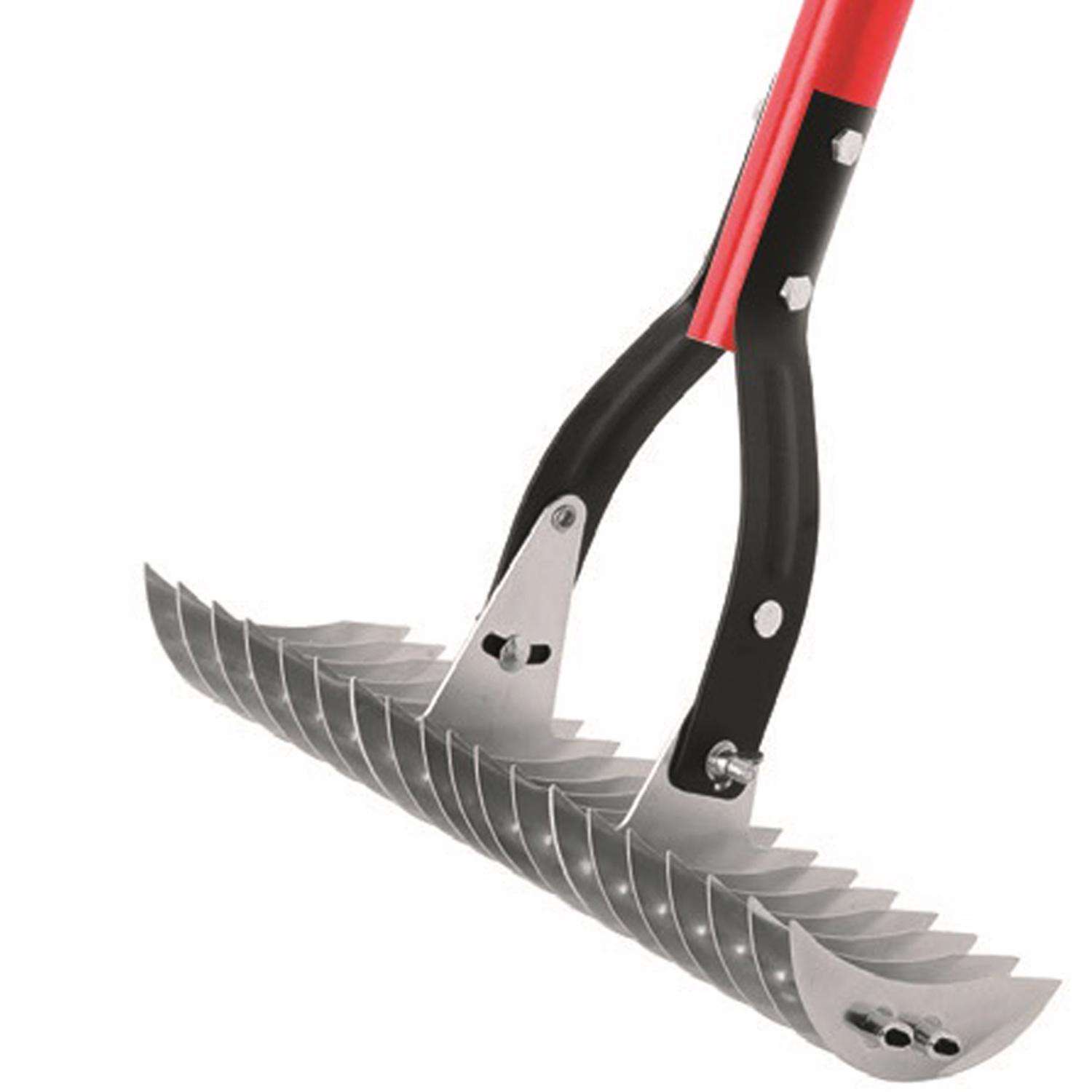 Ace 61 in. 19 Tine Steel Thatching Rake Wood Handle