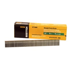 Bostitch 5/8 in. L X 18 Ga. Straight Strip Galvanized Brad Nails 3000 pk