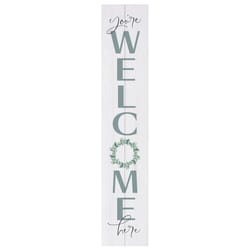 P Graham Dunn Multicolored Wood 36 in. H You're Welcome Here Porch Sign