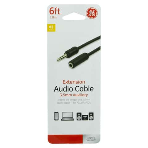 GE 6 ft. L Audio Cable 3.5 mm - Ace Hardware