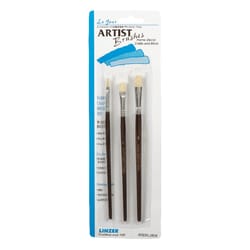 Linzer No. 0/2/4 Flat Artist Paint Brush Set