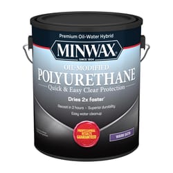 Minwax Oil-Modified Satin Clear Water-Based Polyurethane 1 gal
