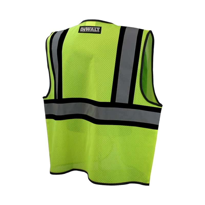 DeWalt Reflective Polyester Mesh Class 2 HiVis Safety Vest Green XL