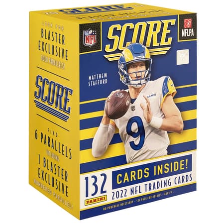 2023 Panini Score Football Blaster Box 6 Packs 132 Cards w/ 2023 Score  Green Bay Packers Team Set Gift Pack at 's Sports Collectibles Store