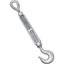 National Hardware 1/2 in. D X 6 in. L Galvanized Steel Hook and Eye Turnbuckle 1 pk