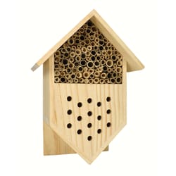 Songbird Essentials 10.7 in. H X 7.5 in. W X 4.92 in. L Wood Bee House