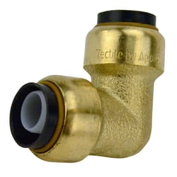 Apollo Tectite Push to Connect 1/2 in. PTC in to X 1/2 in. D PTC Brass 90 Degree Elbow