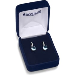 Montana Silversmiths Women's Arctic Ice Crystal Blue/Silver Earrings Water Resistant