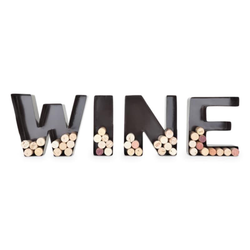True WINE Black Metal Cork Holder Sansujyuku sansujyuku.com