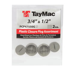 TayMac Round Plastic 5.0 in. H X 4.0 in. W Closure Plug