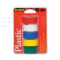 Scotch  Assorted  125 in. L x 3/4 in. W Plastic Tape 