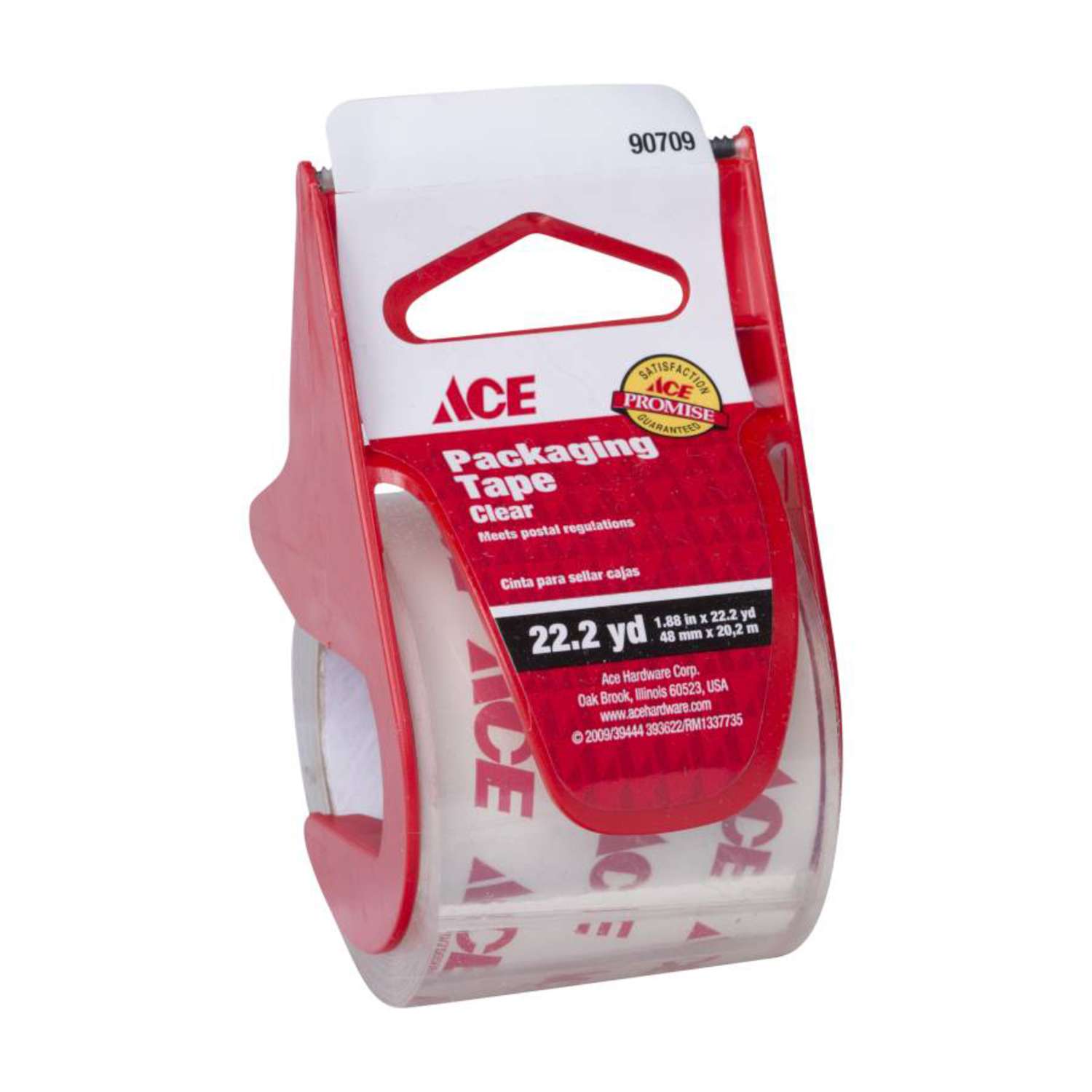 Ace 1.88 in. W X 22.2 L Packaging Tape Clear Ace Hardware