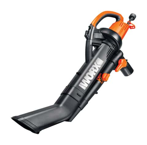 Worx 210 mph 350 CFM 120 V Electric Handheld Blower Mulcher Vac