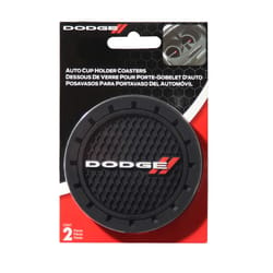 Plasticolor Dodge Black Coaster 2 pk