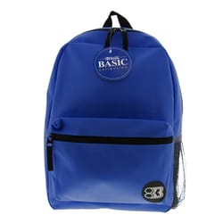 Bazic Products Basic Collection Blue Backpack 16 in. H X 5 in. W