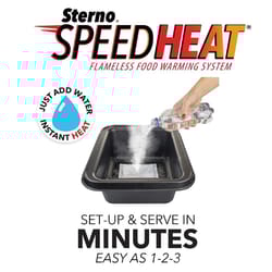 Sterno SpeedHeat Plastic Half Pan 14.37 in. L X 12.5 in. W 2 pk