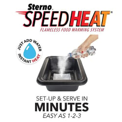 Sterno SpeedHeat Plastic Half Pan 14.37 in. L X 12.5 in. W 2 pk