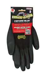 Grease Monkey M Latex Honeycomb Black/gray Dipped Gloves : Target