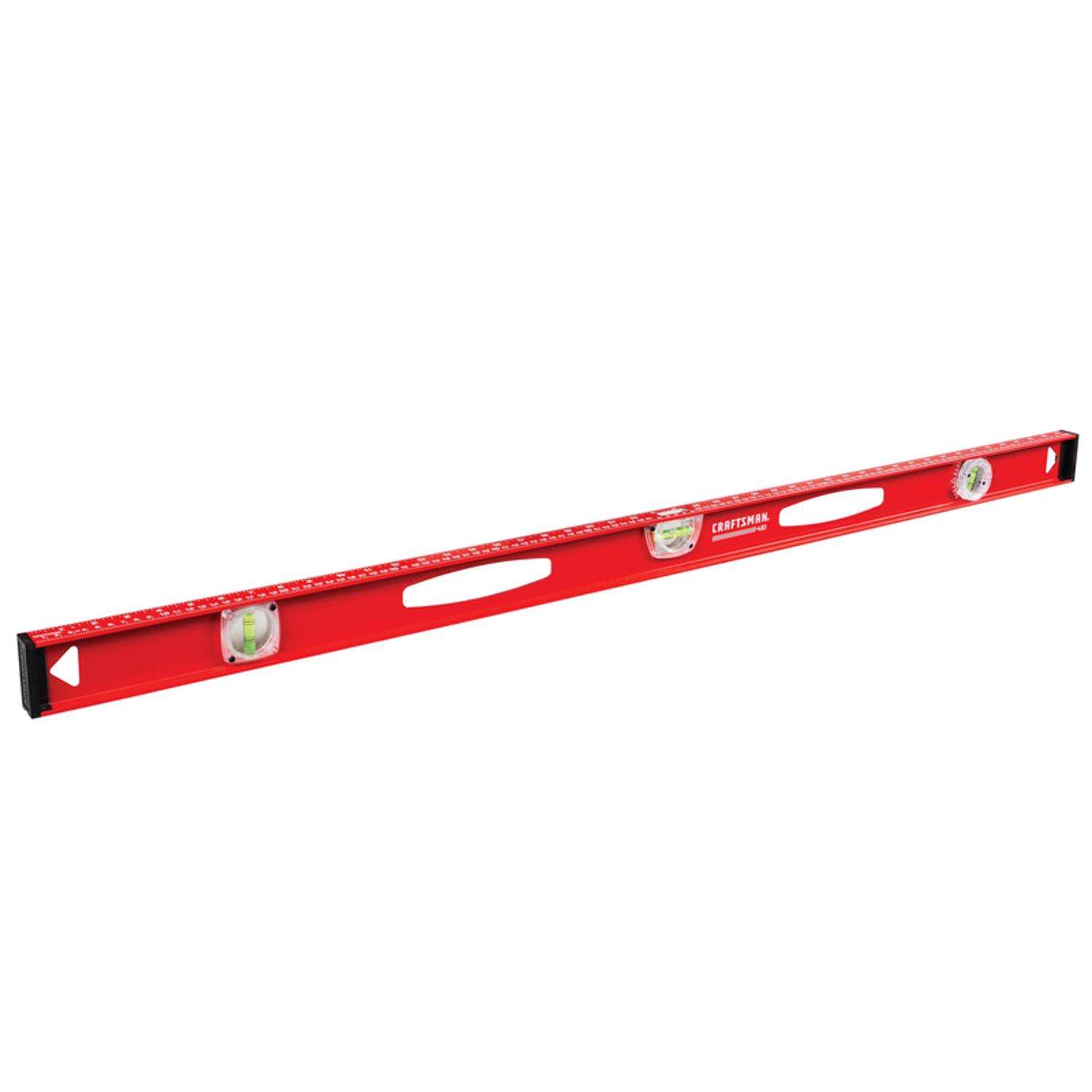 Craftsman 48-inch Aluminum Magnetic I-Beam Level with 3 Vials