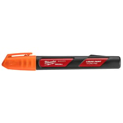 Milwaukee Inkzall Orange Fine Tip Liquid Paint Marker 1 pk