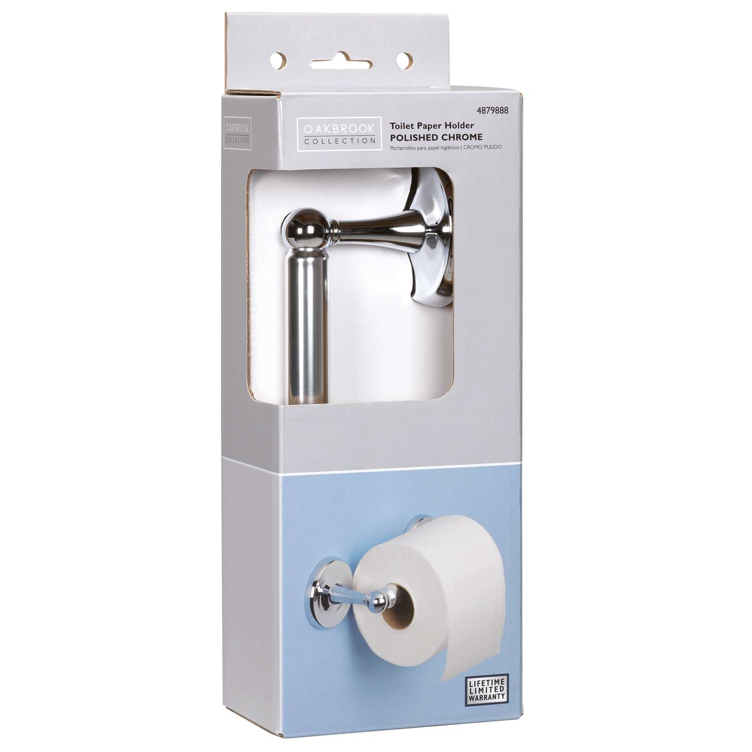 White Freestanding Bathroom Toilet Paper Roll Holder with Storage and Extra  Slot For Tissue Roll