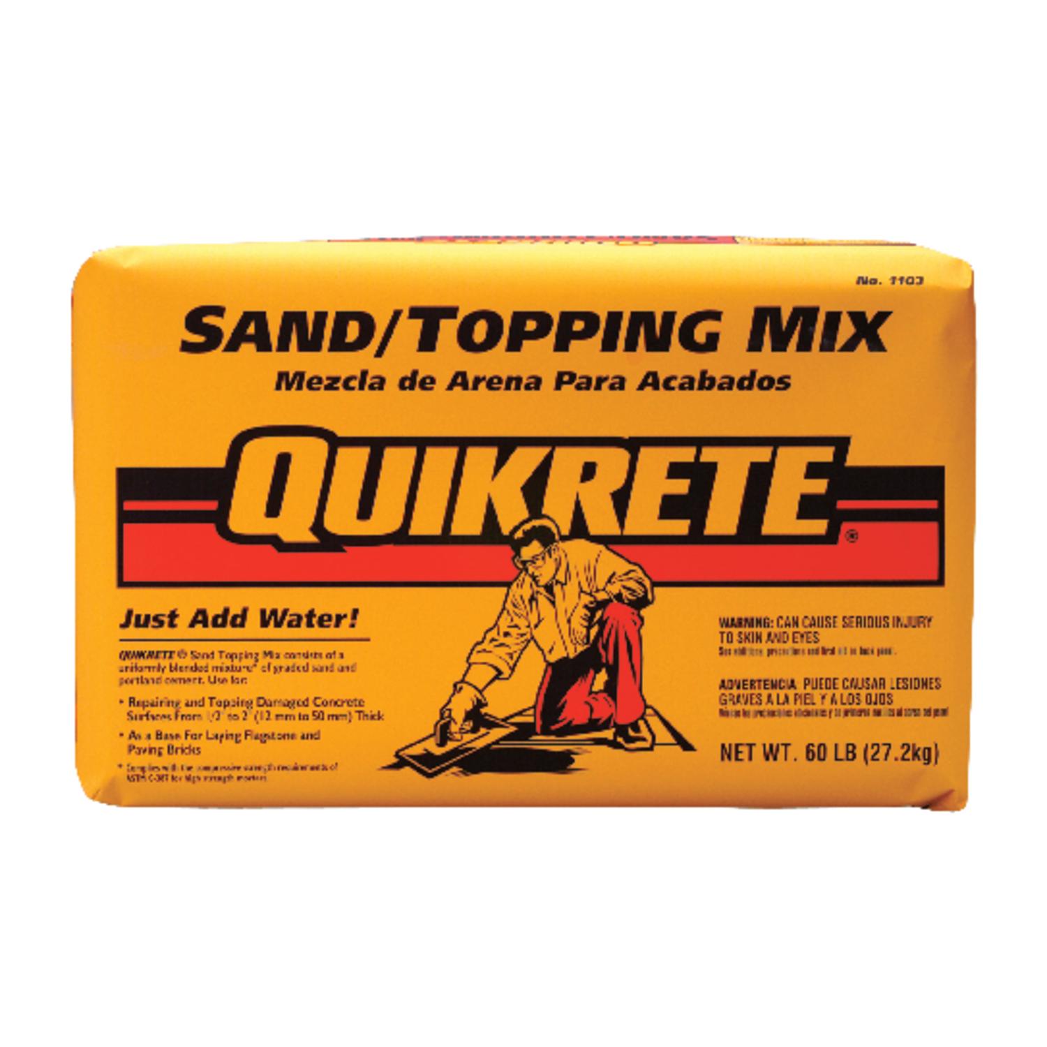 Quikrete Gray Sand/Topping Mix 60 lb Quikrete Gray Sand/Topping Mix 60 lb