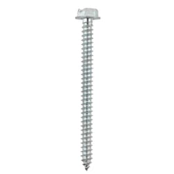 Hillman No. 8 X 2 in. L Slotted Hex Washer Head Sheet Metal Screws 100 pk